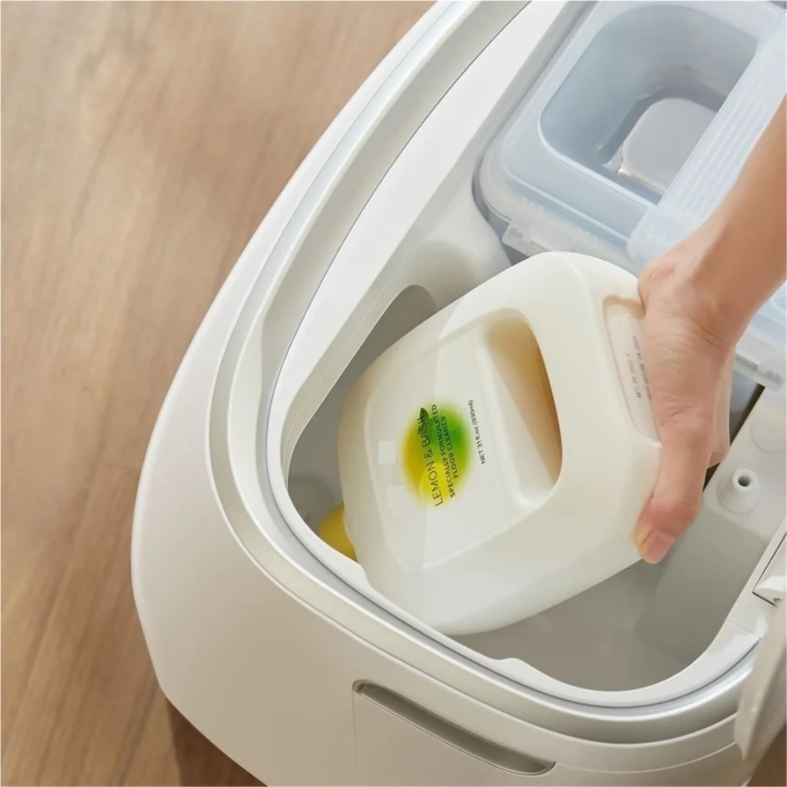 FGFHTFH Multi-surface Floor Cleaning Solution Lemon & Basil Scented 930ml, Compatible With Narwal Freo/Freo X Ultra/ J4/ J3/ J2(3 bottle)