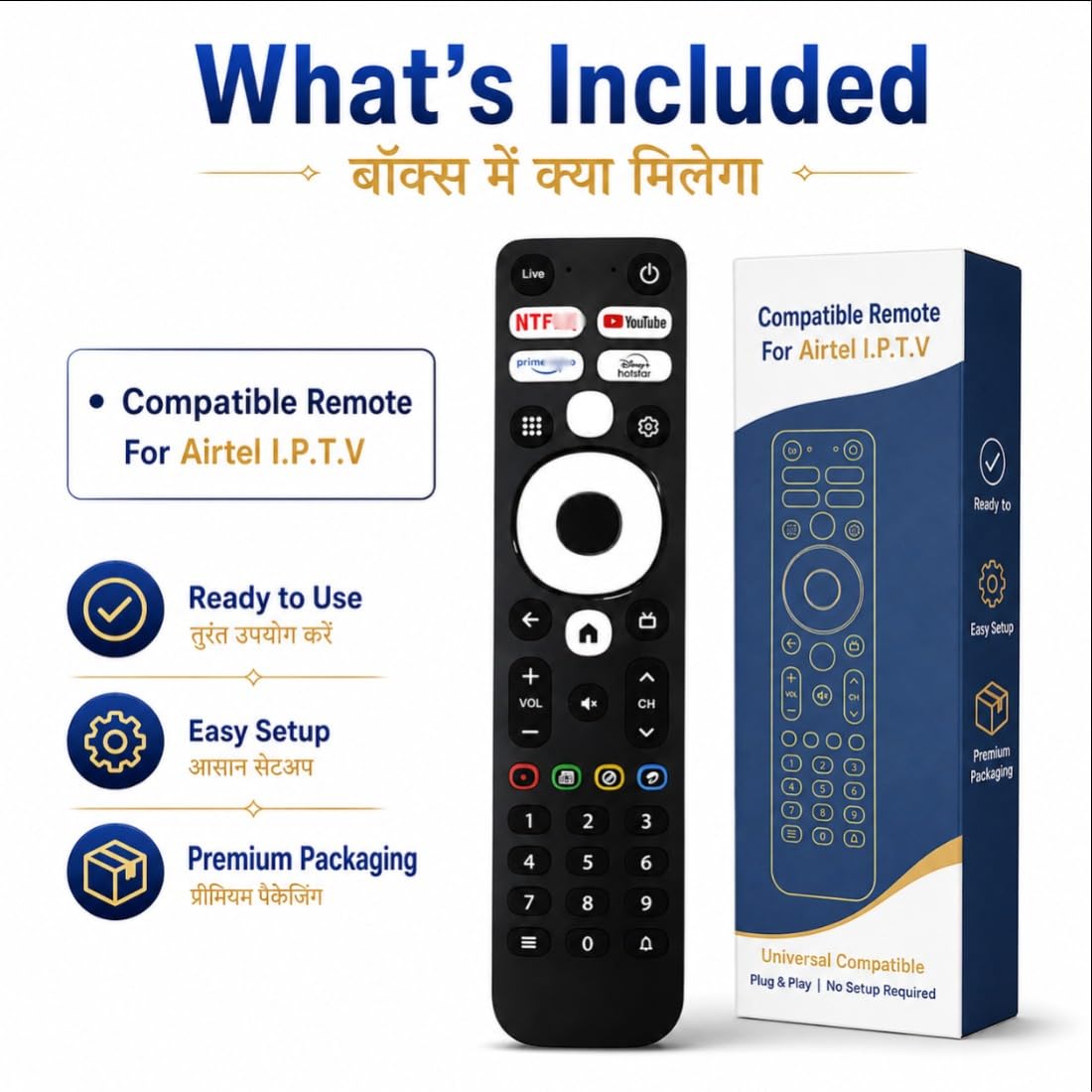 Airtel IPTV Remote Replacement - Easy OTT Access -3
