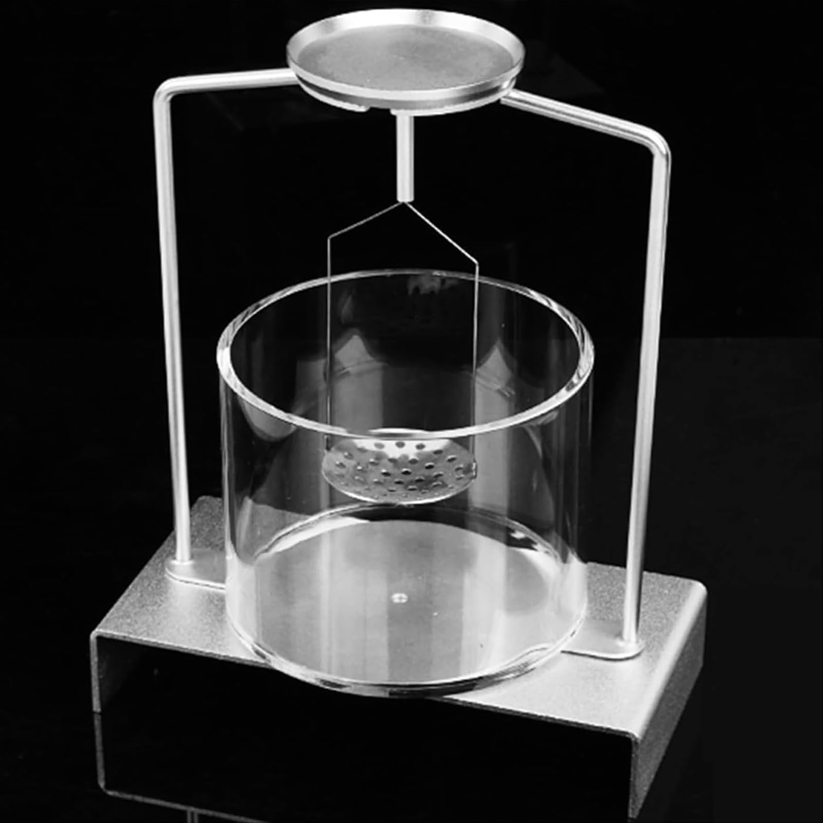 Misuratore di densità della pietra preziosa, tester di gravità specifico con tazza acrilica e supporto in metallo per laboratorio, test di gioielli