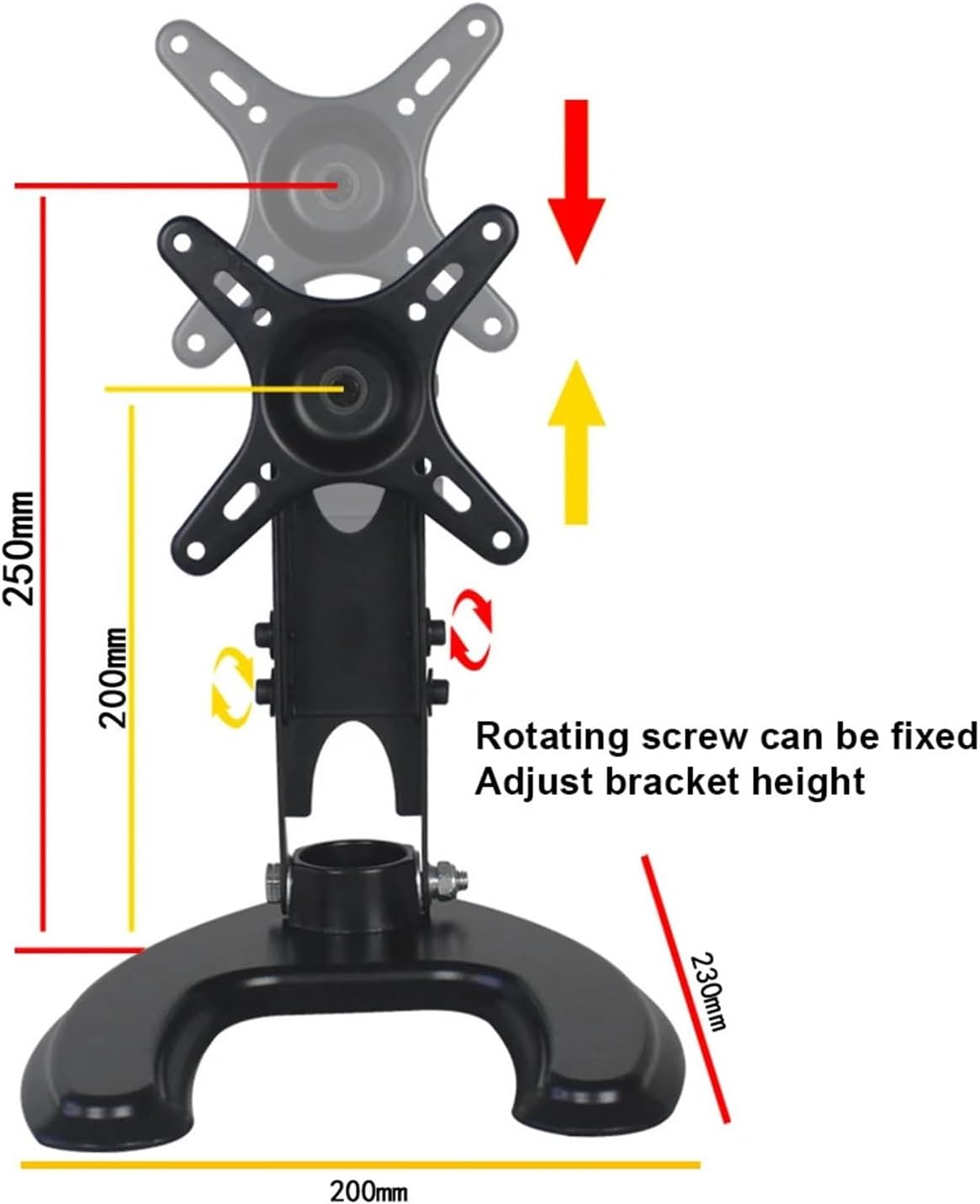 Aluminum Alloy LCD Screen Rotating Monitor Stand Height Adjustable Mobile Phone Holder Flexible