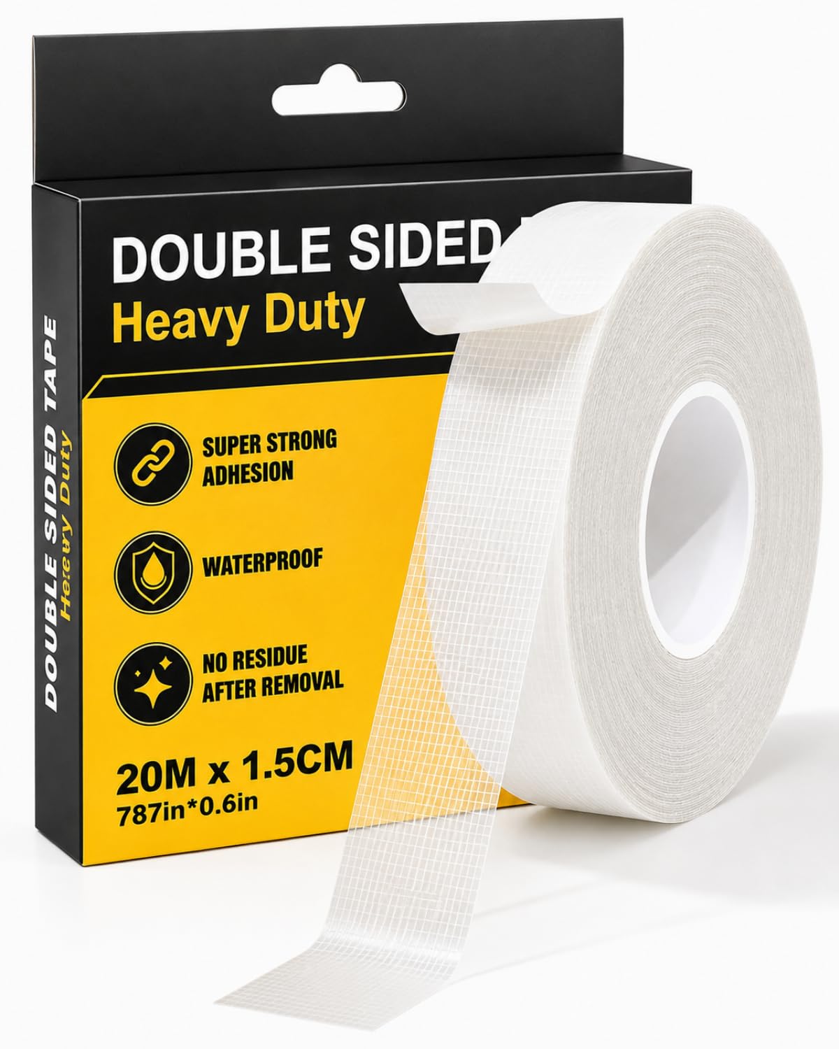 LXLIANGP Removable Double Sided Tape, Heavy Duty Waterproof Design