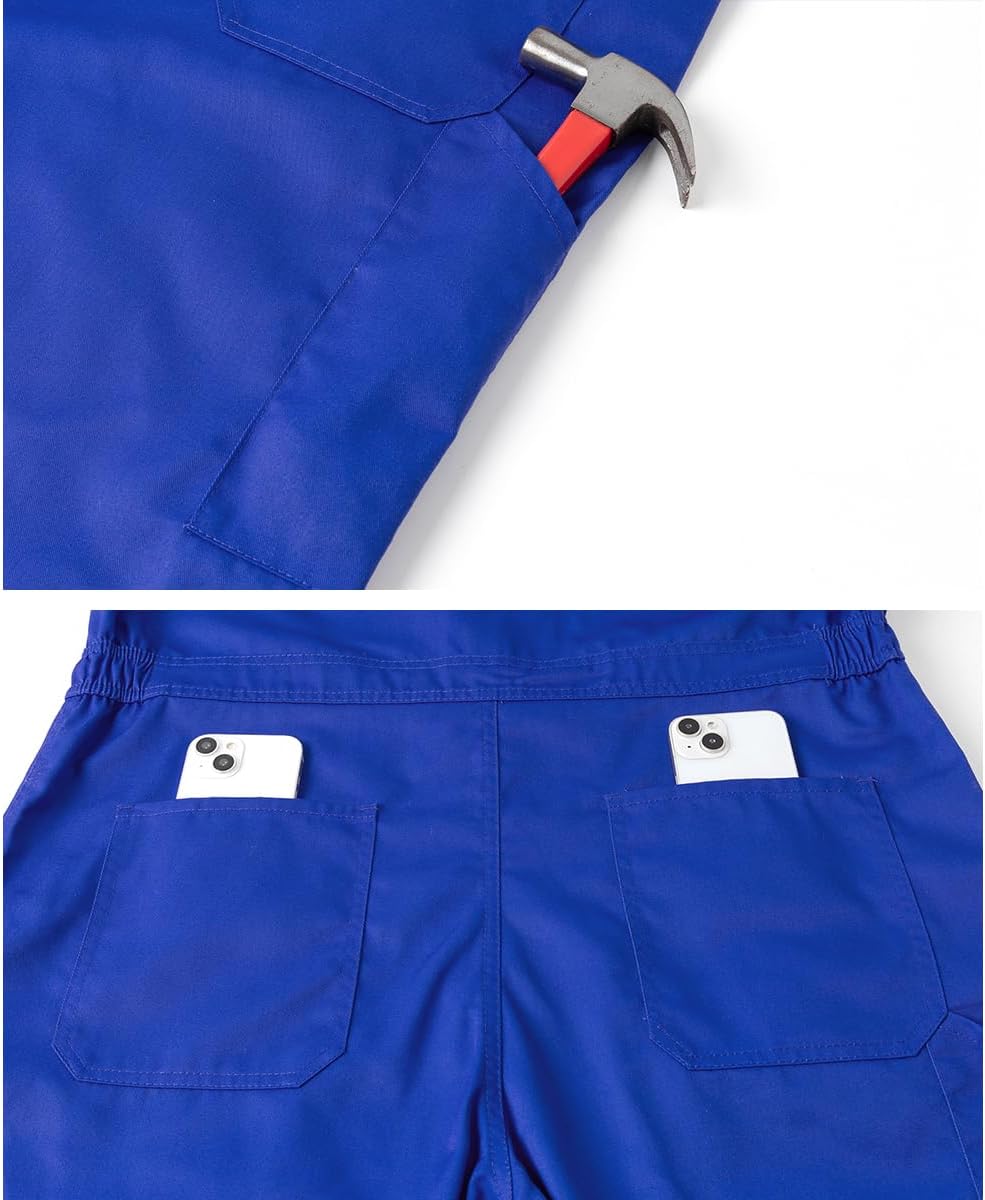 Mens Workwear Coveralls Work Mechanic Jumpsuits Long Sleeve Coverall Work Wear Multi Pockets