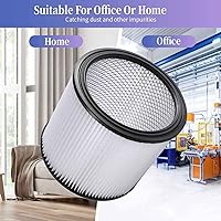 Vista 3 de 90304 Replacement Filters for Shop Vac Filters 90304, 90350, 90333 Wet Dry Vac Filter, fits Most 5 Gallon Up WetDry Vacuum Cleaners 2 Pakc