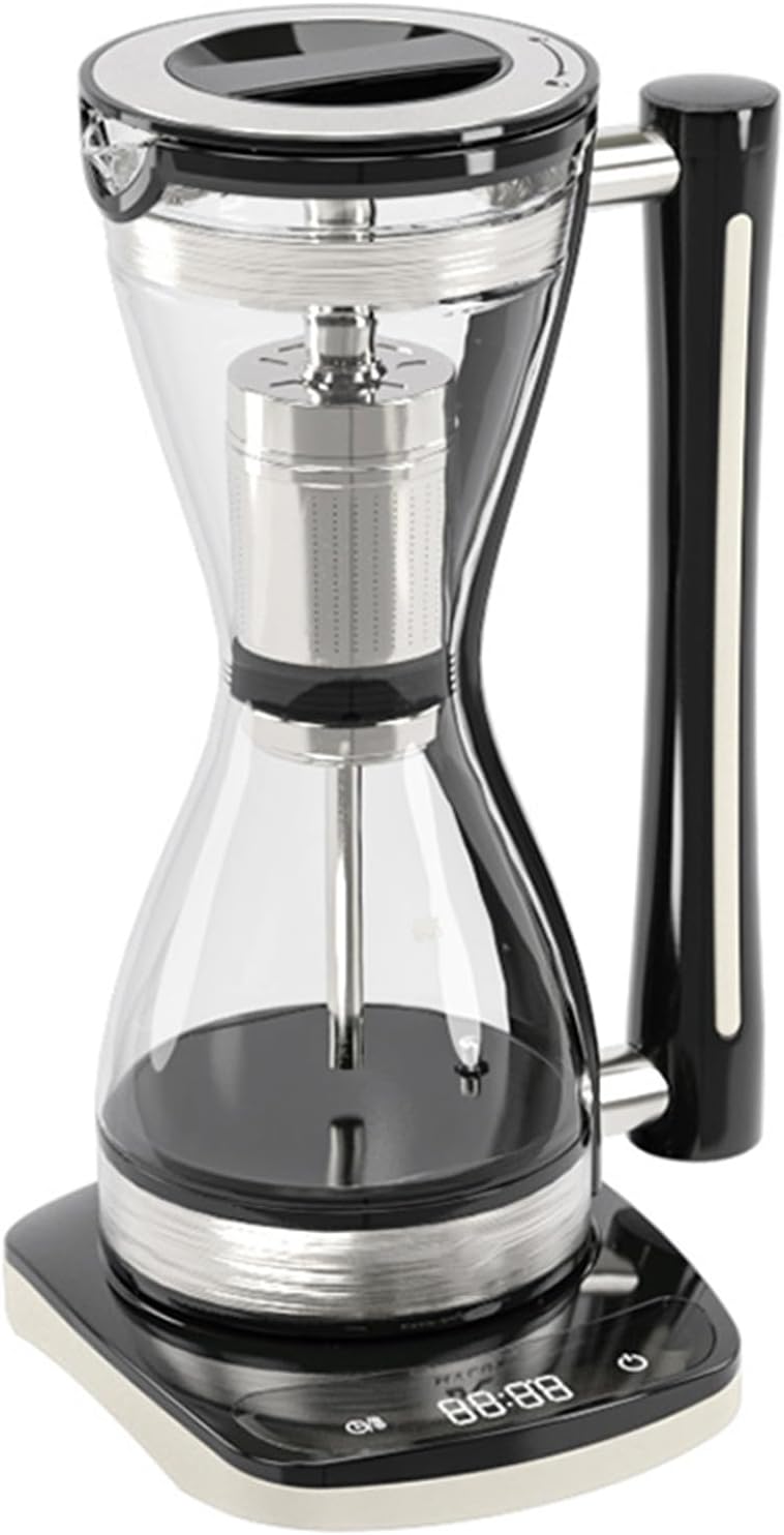 Syphon Vacuum Coffee Maker, Glass Electric Siphon Pot, 3 Adjustable Gears, Intelligent Heat Preservation, 240ml Capacity, for Use At Home, Coffee Shops, Offices & Other Places