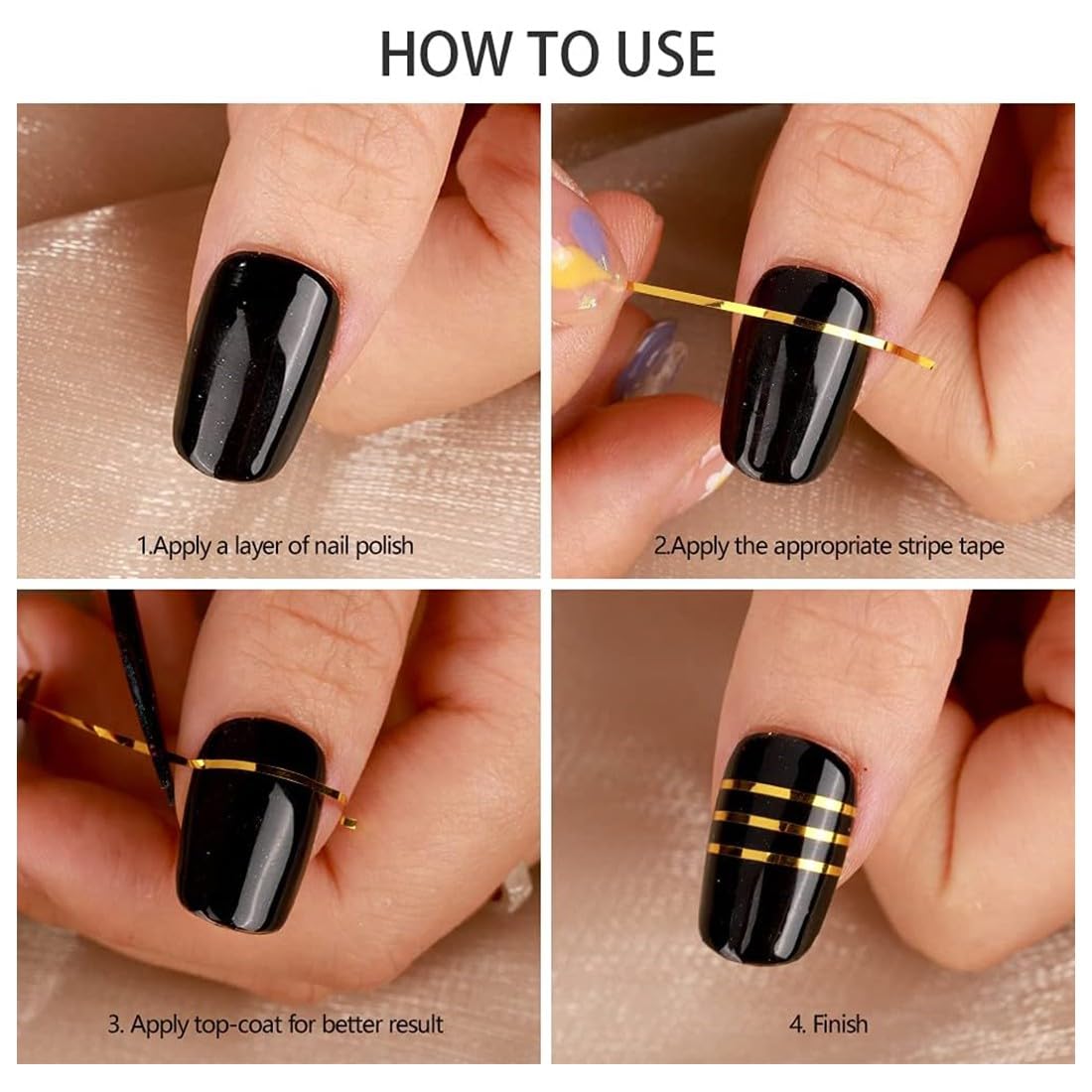 ZKGYUS 30 Couleurs Nail Art Décoration Stripes, Nail Sticker Autocollant Fil Striping Tape Bande Manucure Rouleau à Ongles Ruban Bandes Autocollant Ongle Tips pour DIY Pointe d'Ongle