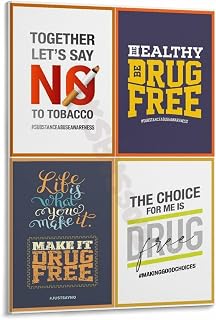 Drug And Alcohol Awareness Poster (1) Canvas Painting Wall Art Poster for Bedroom Living Room Decor 24x36inch(60x90cm) Frame-style