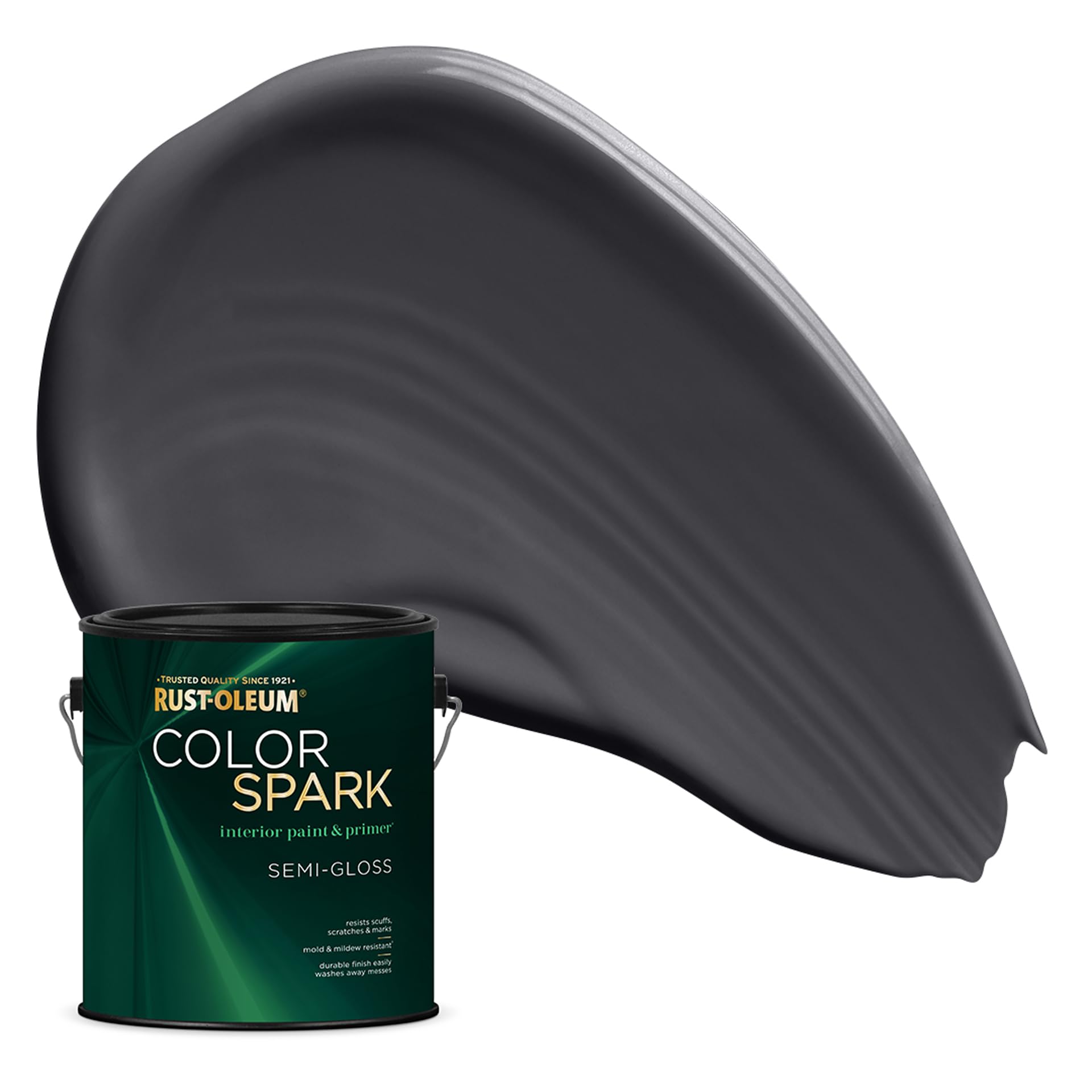 Rust-Oleum Color Spark Paint &amp; Primer, Carbon Copy, Semi-Gloss