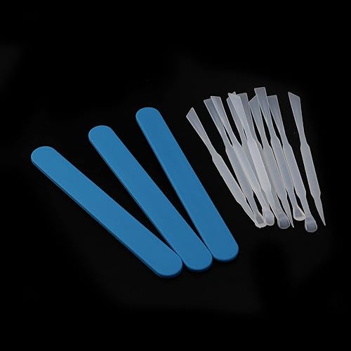 Miniatura 3 de 3 varillas de silicona para agitar, 5 cucharas de silicona, 5 agujas para mezclar resina, maquillaje facial, fabricación de joyas, resina epoxi,