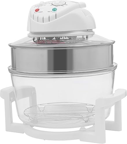 Miniatura 4 de Freidora de aire turbo de 17.96 cuartos de galón, horno de convección sin aceite de 110V-120V 1200W-1400W con anillo de expansión, parrilla