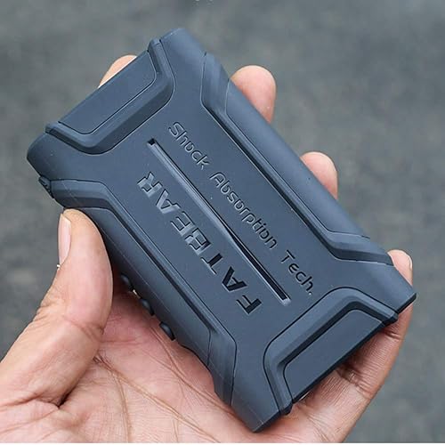 Fat Bear for Sony A55 Case,Anti-Skid Anti-Knock Shockproof Armor Full Protective Skin Case Cover for Sony Walkman NW-A55HN A56HN A57HN A50 A55 A56 A57… (Gray case with Tempered Glass)