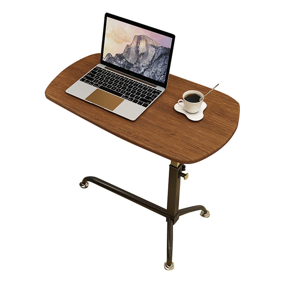 Wood PC Laptop Table Workstation Adjustable Height Portable Gaming Computer Desk Stand Tray | Stand Desk Cart