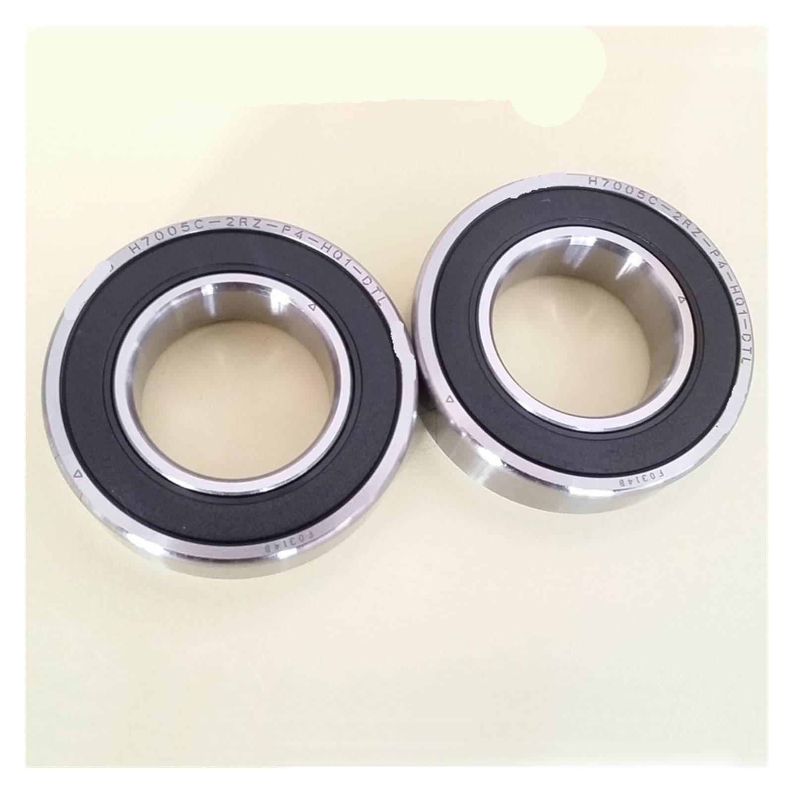 NOBIRTBSA 1pair 7005 H7005C 2RZ 25x47x12 Sealed Angular Contact Bearings Spindle Bearings ABEC-7 SI3N4 Ceramic Ball(H7005C2RZP4HQ1DTA)