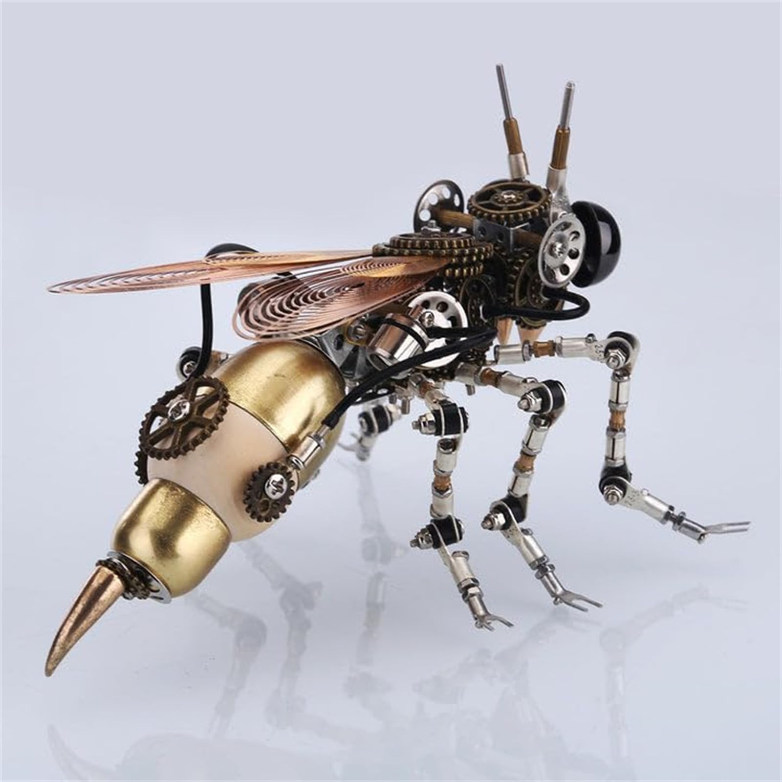 Metalkitor 3D-Metall-Puzzles für Erwachsene, Wespenmodellbausatz, mechanisches Steampunk-Ornament zum Selbermachen, Zusammenbauen, Basteln, Gehirn-Teaser, tolle Raumdekoration und Geschenkwahl, 627+