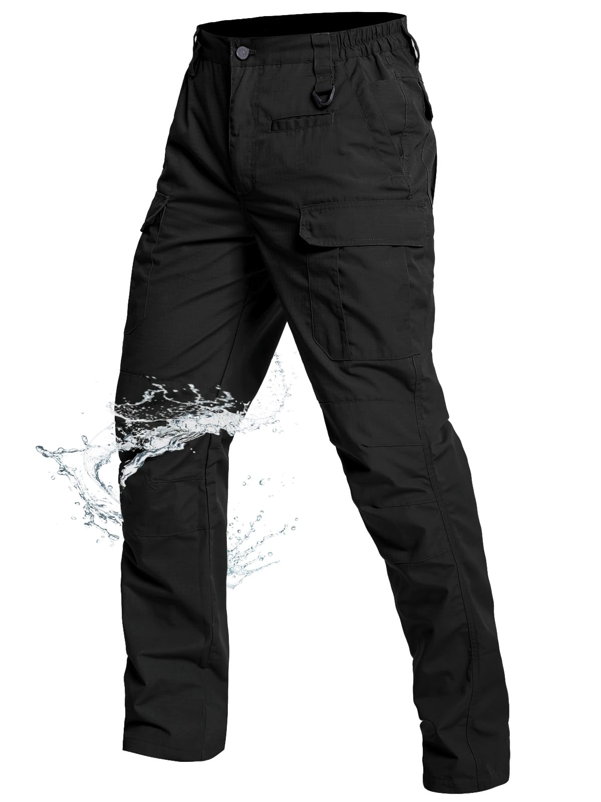 NAVEKULL Mens Outdoor Tactical Pants Lightweight Ripstop Military Hiking Work Cargo Pants with 9 Pockets