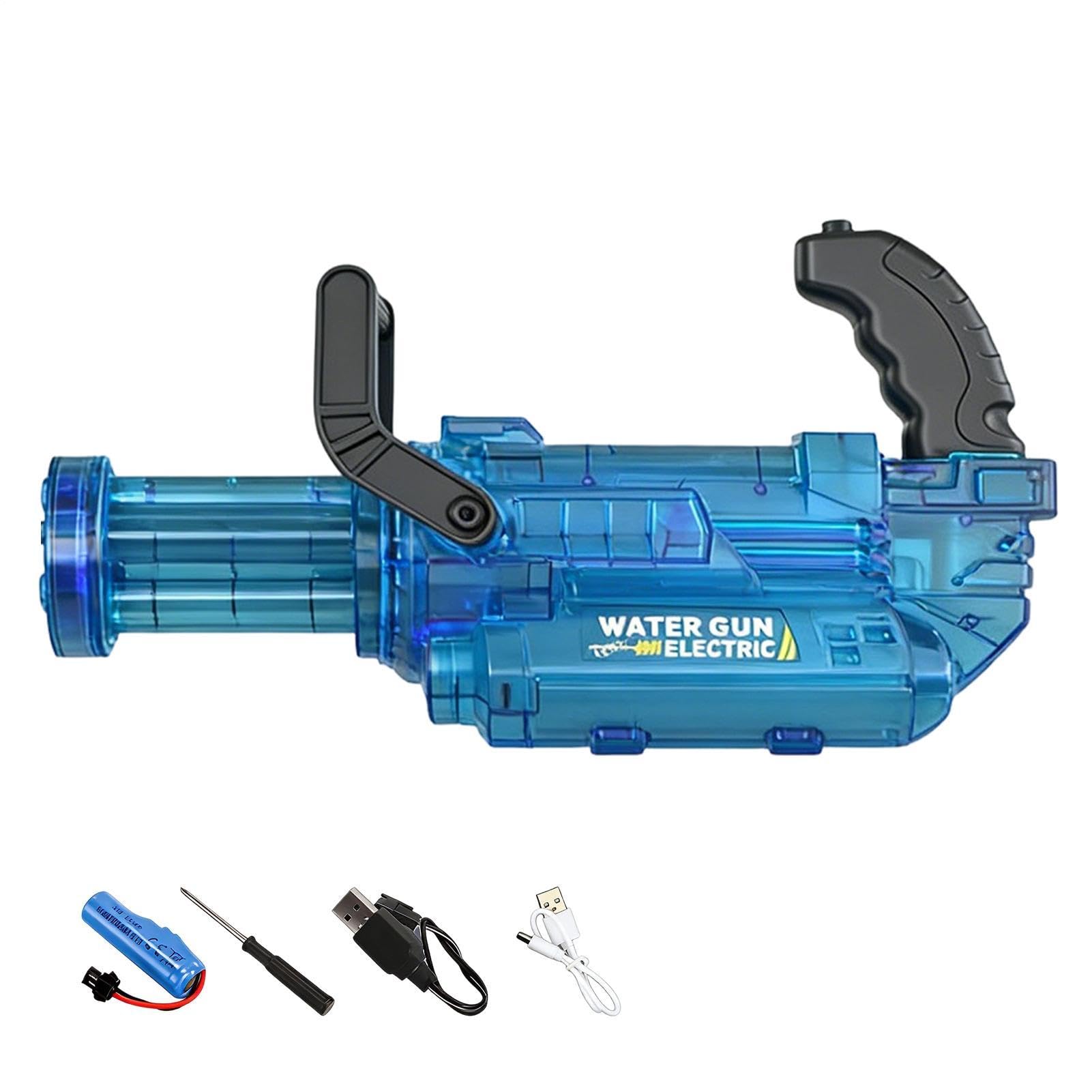 Giocattolo Elettrico per Pistola ad Acqua Squirter Elettrico da Esterno | Giocattoli per Piscina con Effetti di e Fiamma per feste all'aperto, giardino, cortile, spiaggia, piscina, campeggio