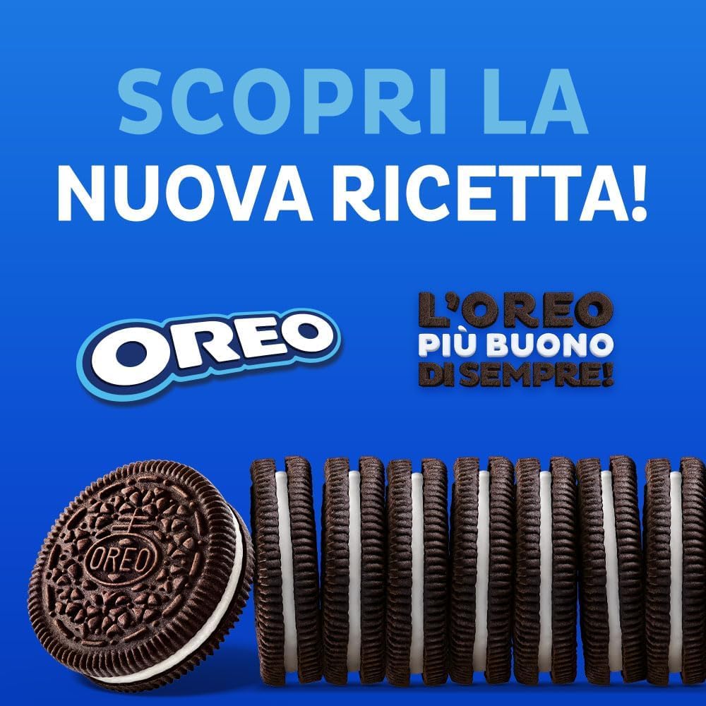 Oreo Original, Biscotti al Cacao Ripieni di Crema al Gusto Vaniglia, 20 monoporzioni da 66 g