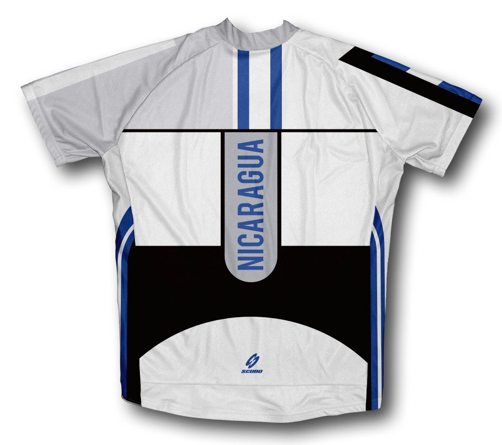 ScudoPro Nicaragua Short Sleeve Cycling Jersey for Men - Size 3XL White