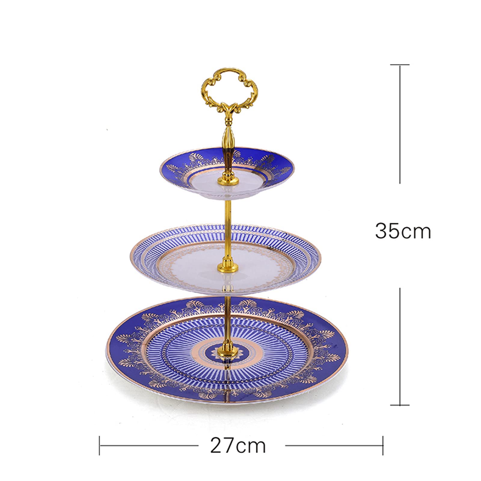Moderno soporte rústico escalonado para tartas de 10 pulgadas, bandeja para servir frutas y postres, decoración de cocina y mesa de comedor, vajilla elegante para fiestas y eventos