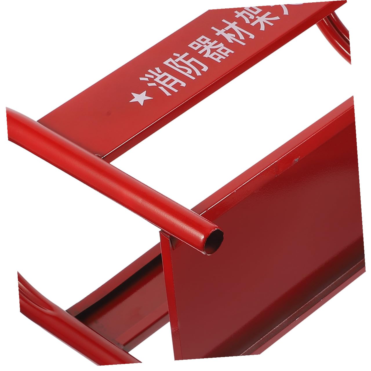 Anneome Soporte para Extintores de Polvo 2-4 Kg Base Metálica Reforzada Roja para Suelo Organizador y Soporte Doble para Extintores Adecuado para Almacenamiento Seguro y Uso