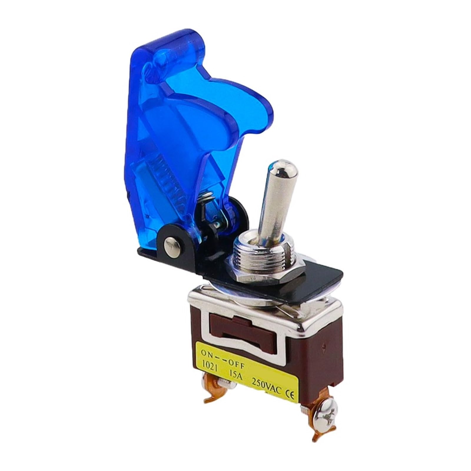 Interrupteur à bascule ON-OFF 12mm anti-déclenchement avec son capot TM B robuste