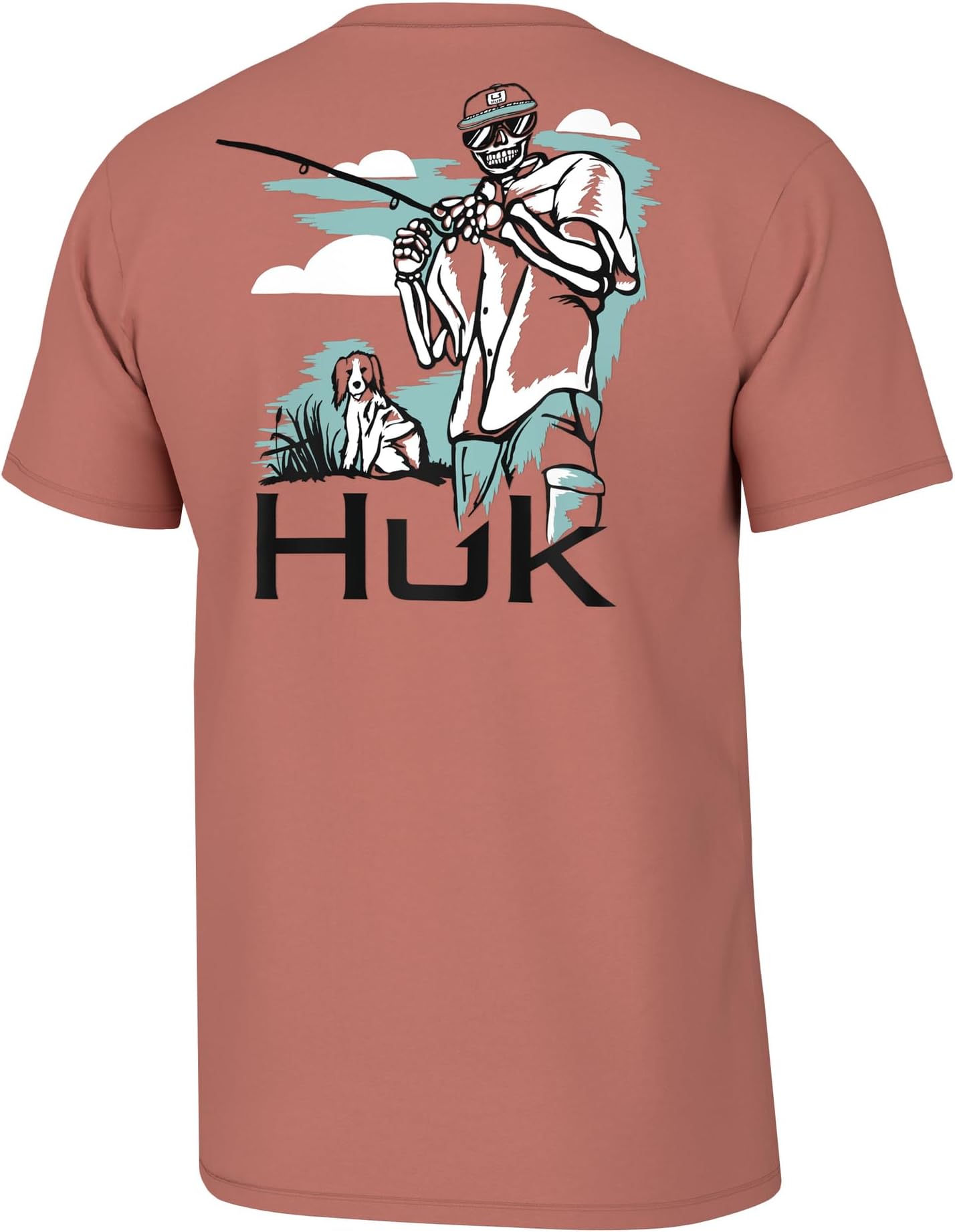 HUK Mens Fishing Graphic Tee, Performance Short Sleeve, Quick-Dry
