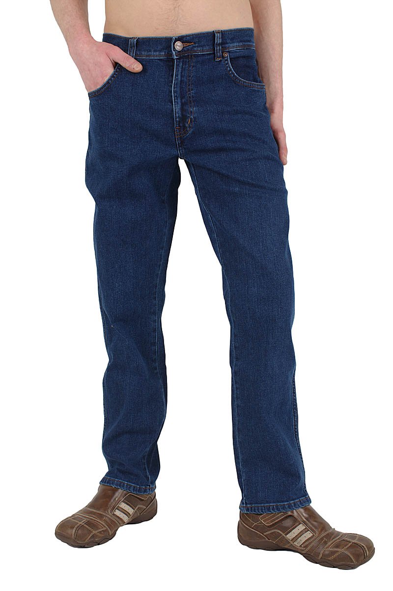 Wrangler Men's Blue (Midstone 14V) Texas Stretch Regular Fit Mid Stone W36 L30