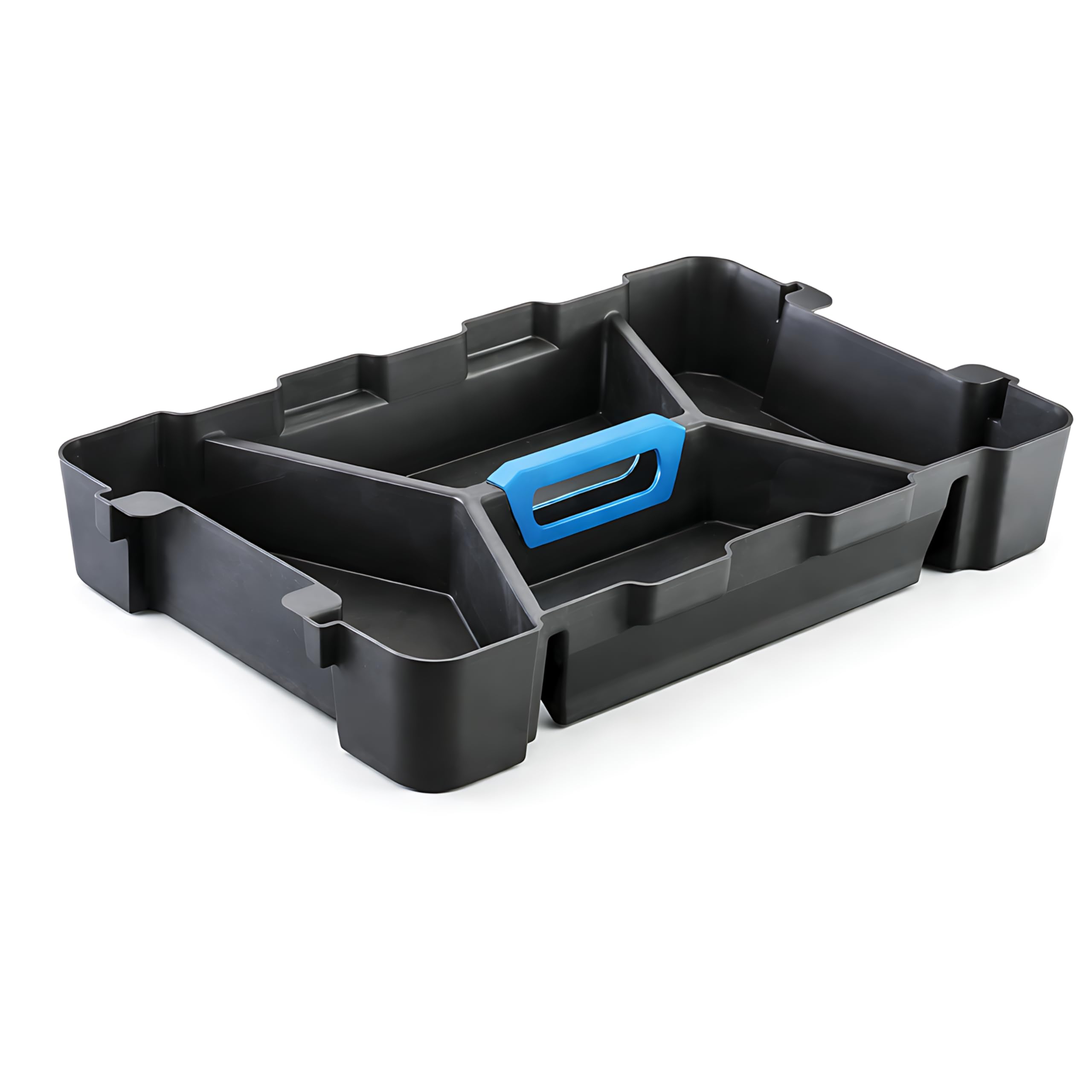 Horison Industries Tool Trays - 440X282x66mm, 4 Pack Heavy Duty Tool Caddy Organiser Tray With Handles, Multipurpose Use Plastic Storage Box, Large Toolbox For Garage, Workshop, Parts & Accessories