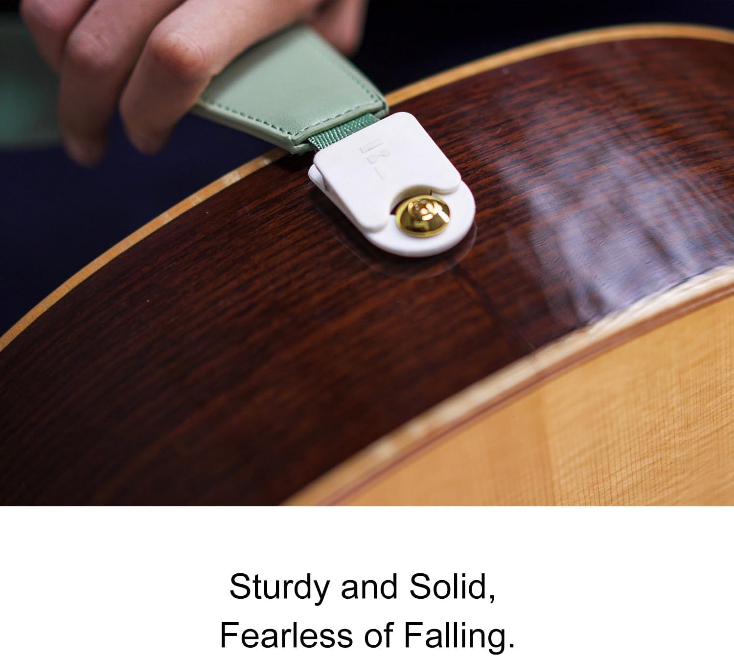 TOM Guitar Strap, Quick-Lock Sturdy Silicone Buckle,Fearless of Falling,Non-Scratch Design for Acoustic/Electric/Bass Guitars