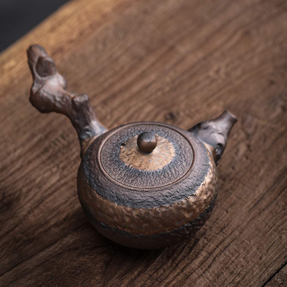 Japonaise Théière Théière en Fonte Outil de thé de théière de poignée latérale en céramique chinoise de 230 ml, et décoration de meubles Theiere en Fonte