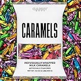 Candy Envy - Individually Wrapped Caramels - Assorted Color Wrappers - 2 Pound Bulk Assorted Candy - 150 Pieces Per Bag