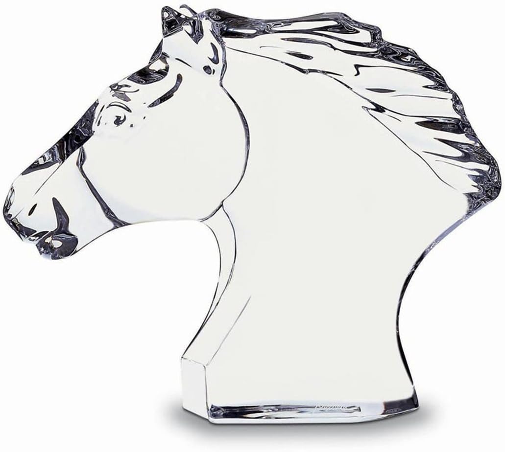 Baccarat Crystal Horse Head Small