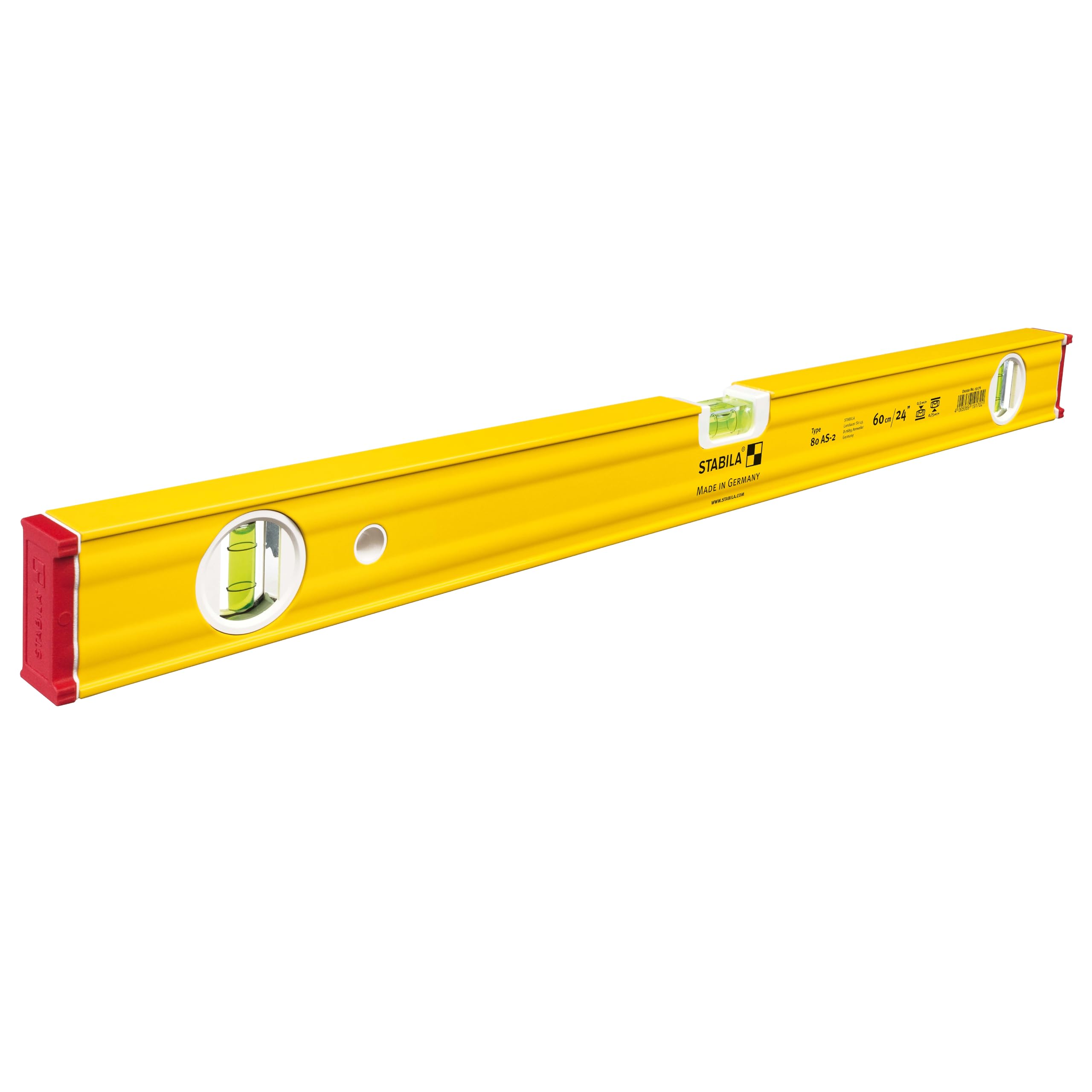 STABILA 80AS 24'/60CM D/P Level (24') 24' Yellow