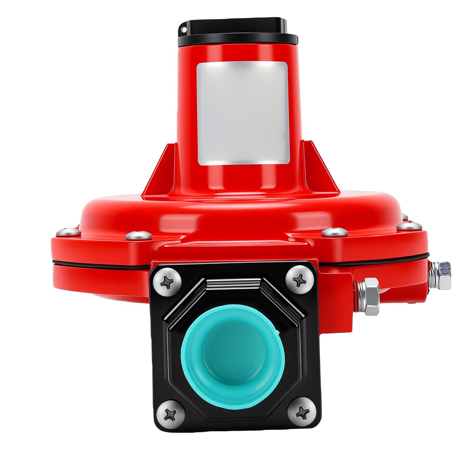 Karlak Regulador de Gas Natural Ajustable de Primera Etapa para Residencial, Comercial, Industrial, Hierro Fundido, Entrada NPT 1/2 Pulgada, 8-12 PSI