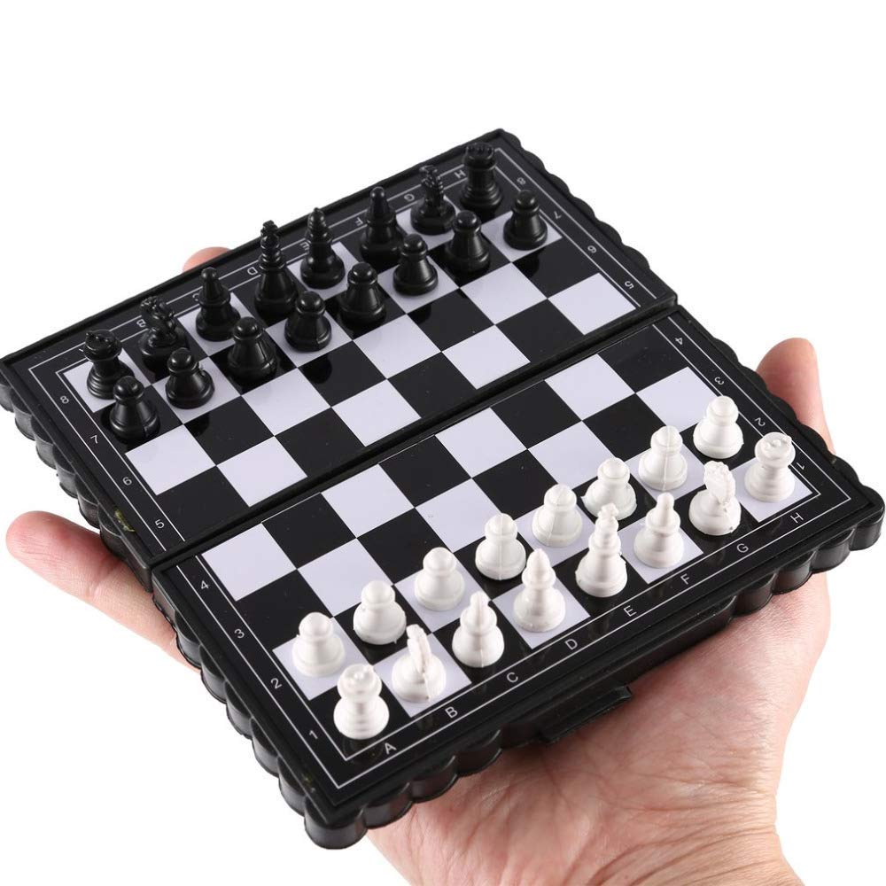 4 Magnetic Miniature Travel Board Games Ideal Road Trip Entertainment Chess Draughts Ludo Snakes and Ladders Foldable Easy to Store Away Individually Boxed Great Gift for Kids - Image 4