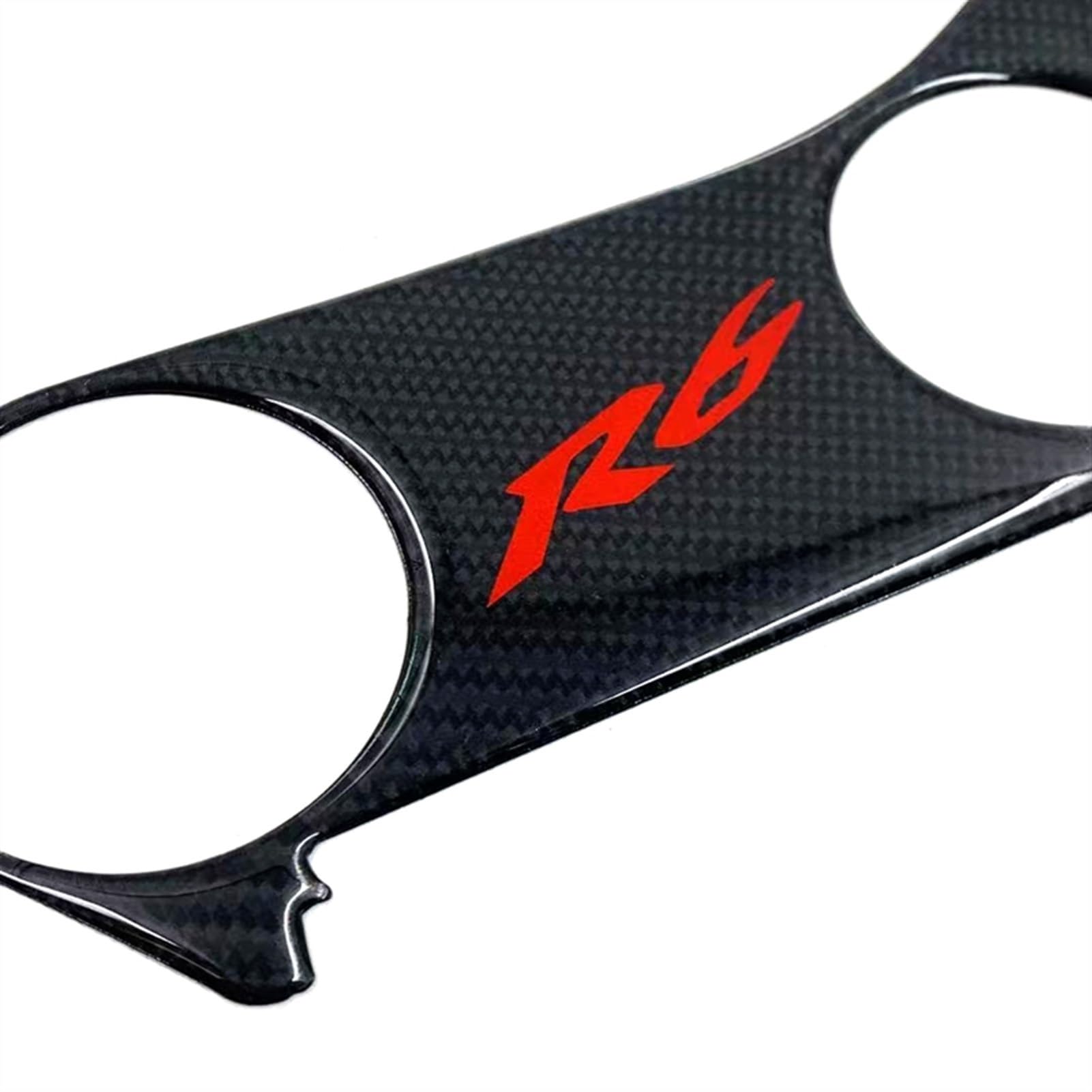 Protection Supérieure Avant Du Té Fourche Supérieur Moto Pour Y&amaha YZFR6 YZF R6 600 Autocollant Fibre Carbone Traction(Color9)