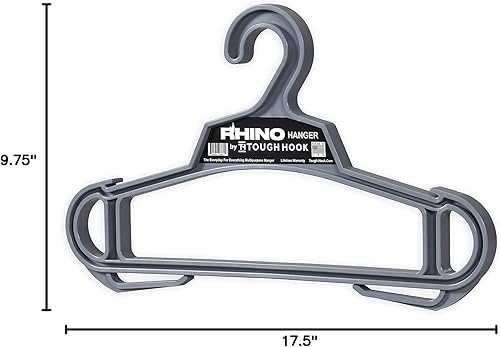 Miniatura 9 de Rhino Hanger  Juego de 2  El diario para todo  Hecho en Estados Unidos  Capacidad de carga de 200 libras  Grado premium  Percha estándar extra