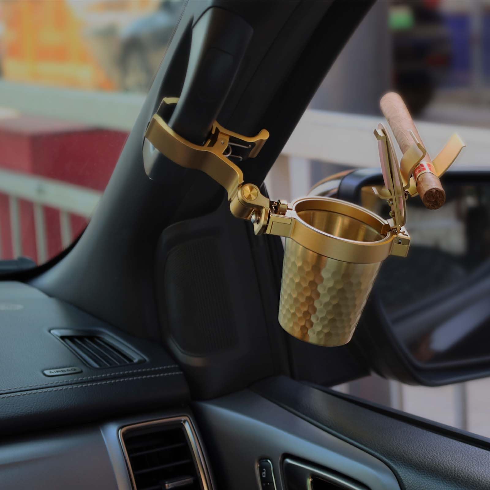 Amazon.co.jp: シガー灰皿 葉巻アクセサリー シガーホルダー 蓋付き