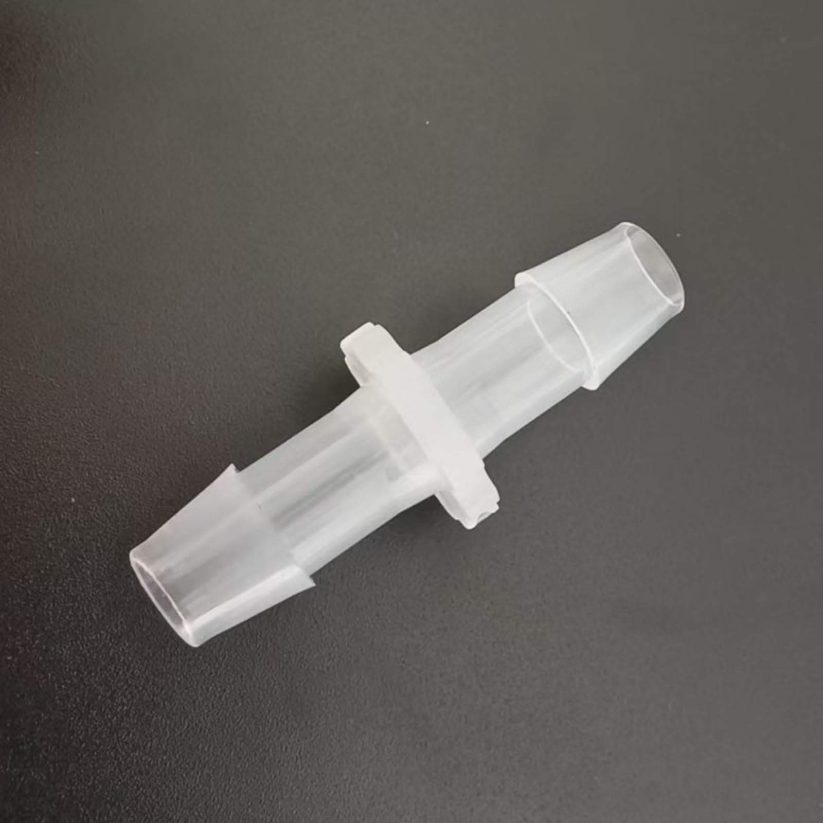 Paquete de 50 conectores de púas rectas iguales de plástico reutilizable de PP transparente for maquinaria de laboratorio y alimentos - Accesorios de púas for mangueras(9.6mm 3/8inch)