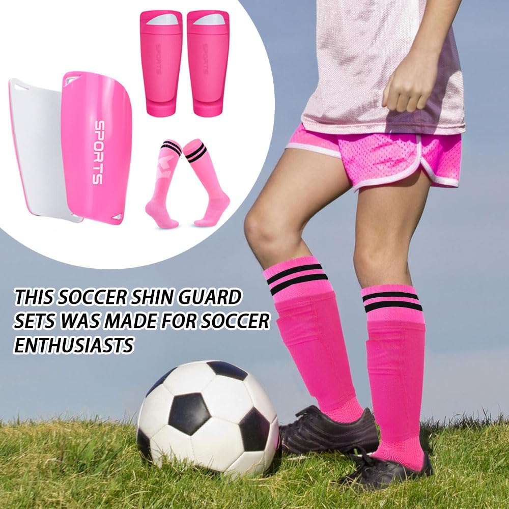 Calcio Scaldamuscoli Calzettoni Set 3 pezzi Parastinchi Calcio Bambino Calzini da Calcio Sockliner per Adulti Bambini Ragazzi Ragazze