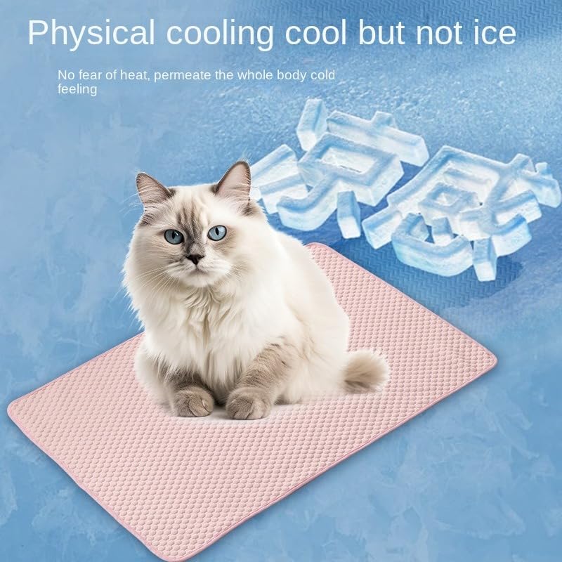 Alfombrilla de enfriamiento de verano para perros, almohadillas de hielo para mascotas, manta transpirable para gatos, lavable, sofá, cama para mascotas, asiento de coche para mascotas