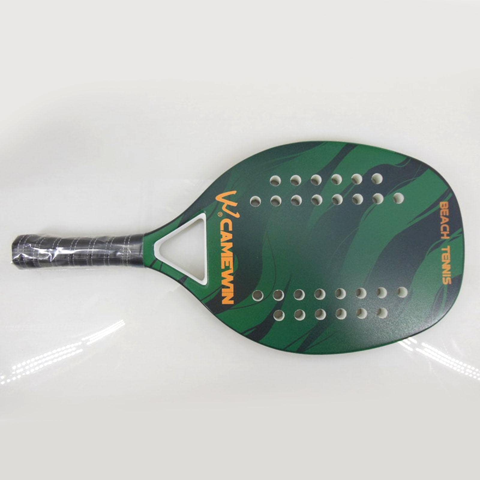 Beach Tennis Paddle Racchetta Attrezzatura per Principianti con Borsa Palline arancione 48x23,5 cm