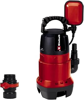 Einhell Pompe d'évacuation eaux chargées GH-DP 7835 (780W, 15700 Litre/h, Hauteur de refoulement max : 8 m, Profondeur d’immersion max : 7 m)