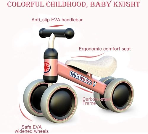 Miniatura 7 de Bicicleta de equilibrio para infantes, triciclo, bicicleta sin pedales, 10-24 meses, juguetes de paseo, regalos en interior, exterior, para niños de