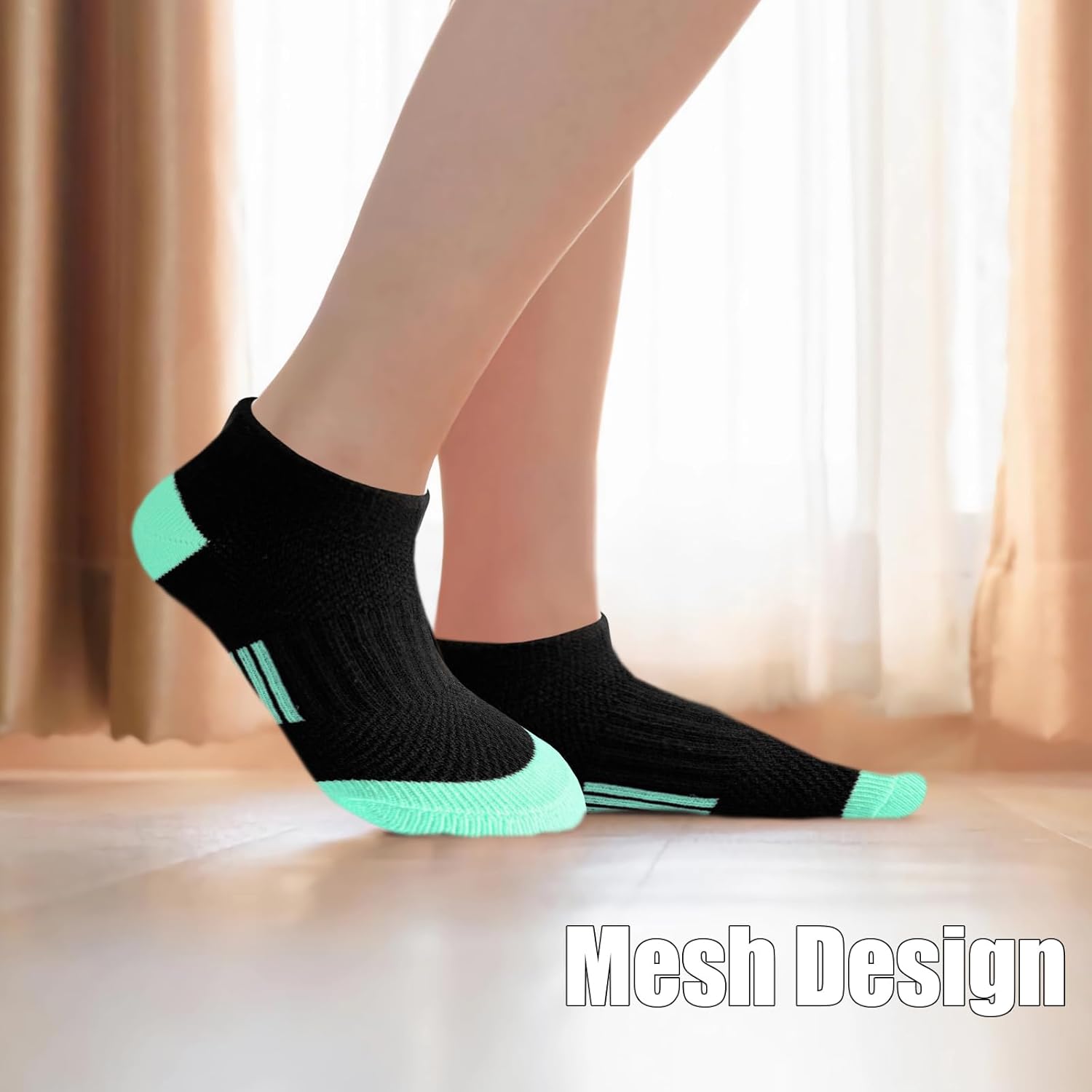 JAMEGIO Girl Socks 12 Pairs Ankle Socks Girl Athletic Running Low Cut Sports Sock for for Little Big Girls - Image 2