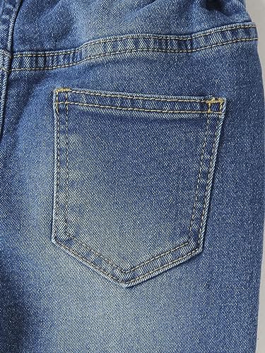 Image of KOTTY Boys Jeans - Regular to Slim Fit,Elastic Waistband,Mid Rise,Straight or Tapered Leg,Stretchable Denim