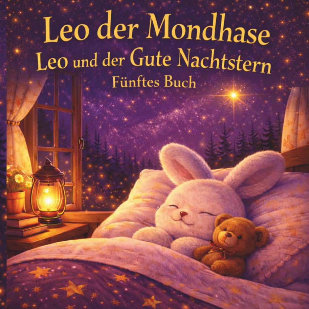 Leo der Mondhase - Leo und der Gute-Nacht-Stern: Eine zauberhafte Gute-Nacht-Geschichte über Freundschaft, Mut und das Licht der Sterne für Kinder von 3-7 Jahren