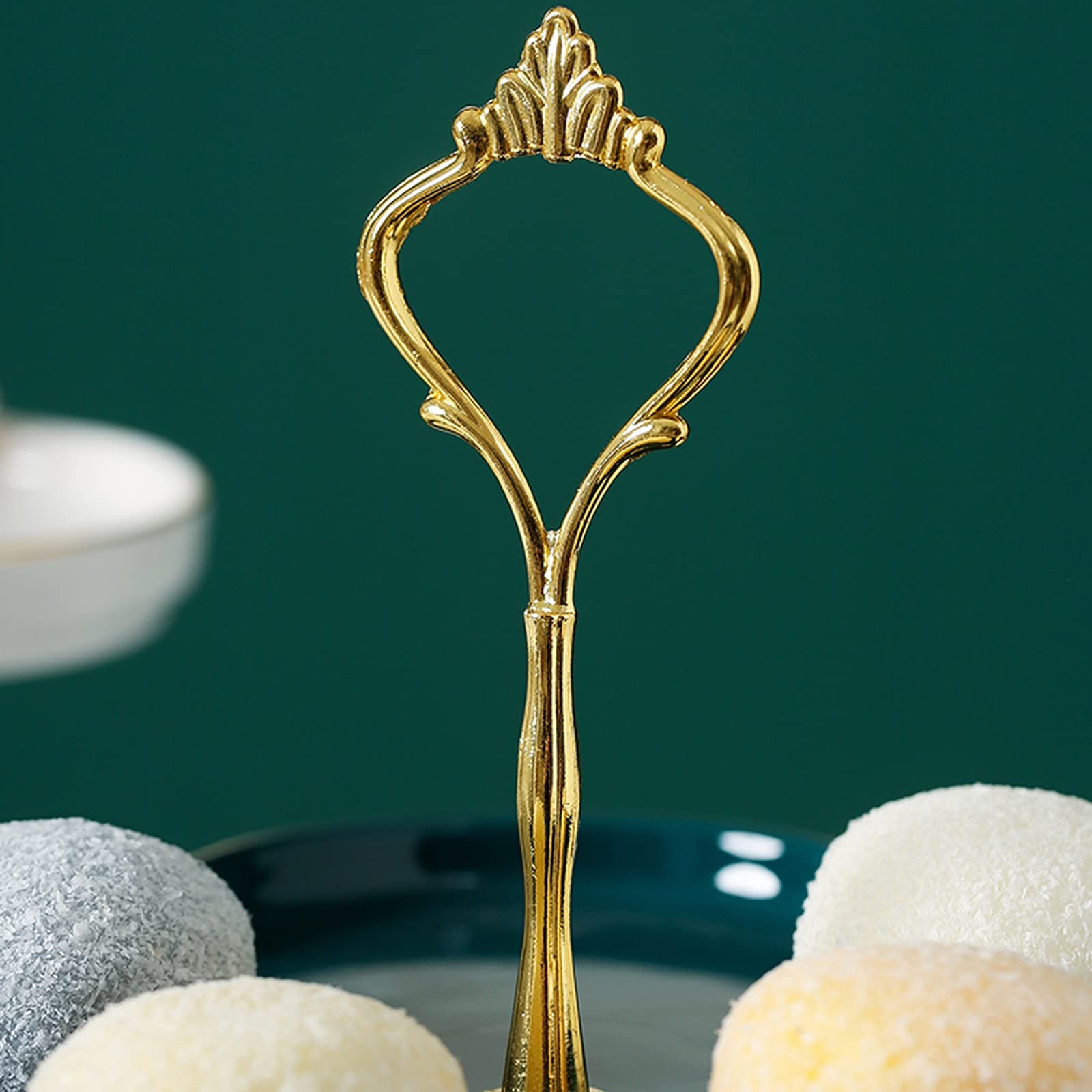 Soporte para Pasteles de cerámica, Mesa de postres Multicapa, Expositor de Cupcakes Desmontable, Plato para Pasteles de Frutas para el té de la Tarde, Soporte para Pasteles de Boda, Torre para cupcak