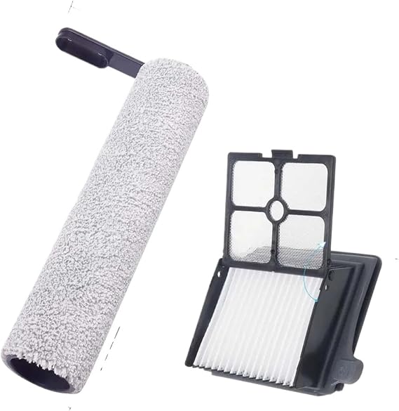 Roller,Comepatible For Tineco ,Floor One S7 Pro Version1 Part Scraping Strip Lid Roller Brush Cover Clean Dirty Water Tank Filter Accessories(Set1)
