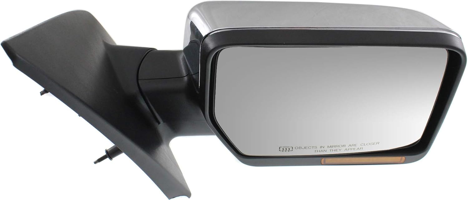 Garage-Pro Passenger Side Power Heated Mirror, Passenger Side Mirror Replacement, Right Side Mirror For Ford F-150 2004-2006 With Signal Light, Chrome, New Body