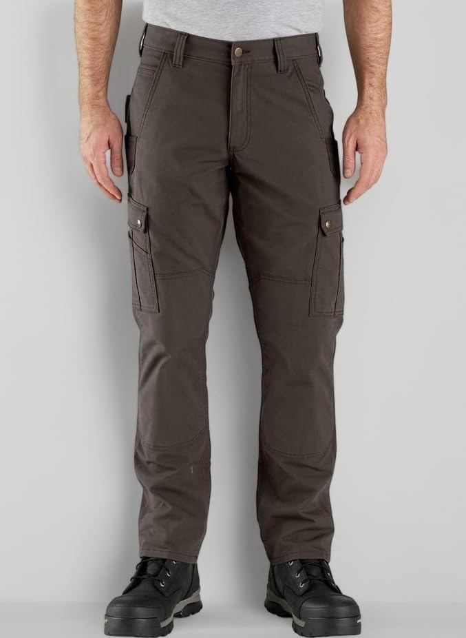 Herren Rugged Flex Relaxed Fit Ripstop Cargo Fleece-Lined Work Casual Pants